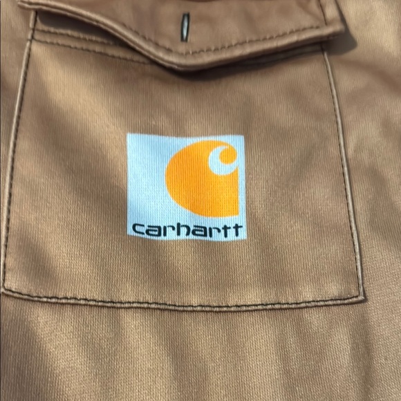 Carhartt Brown Lightweight Shirt Jacket with Hood - Picture 2 of 5